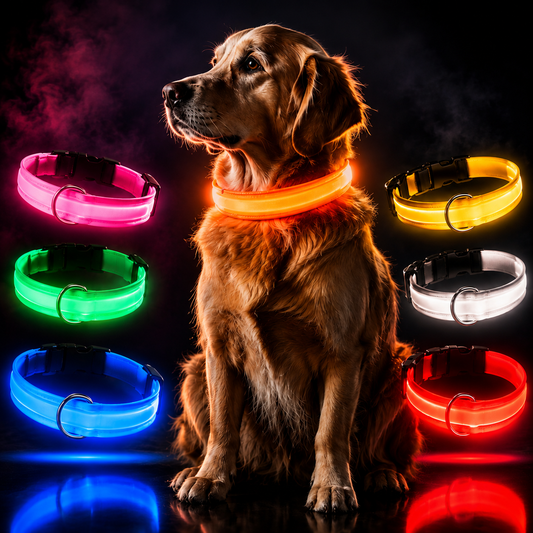 GlowGuard LED Dog Collar